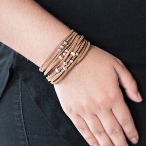 Paparazzi Jewelry Accessories - Colorfully Coachella - Multi Bracelet - Vintage